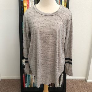 GREY Long Sleeve ROOLEE Track Tee